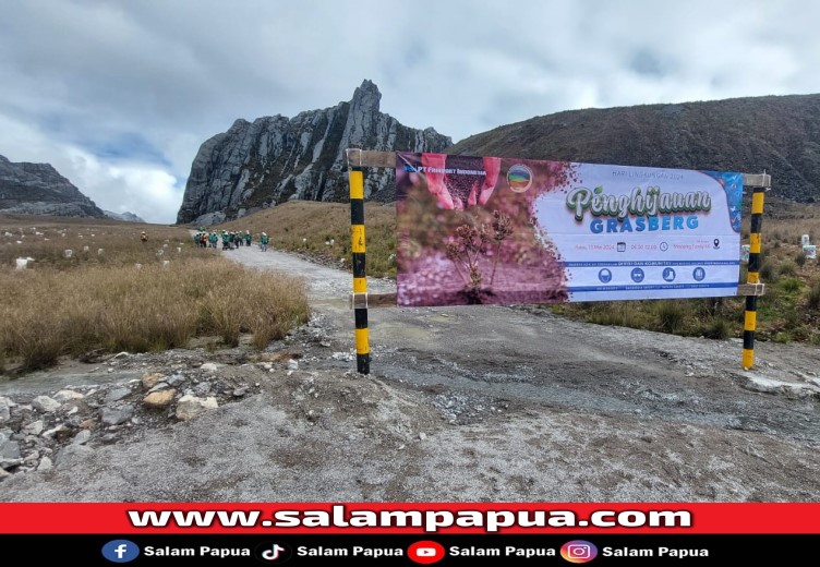 Lokasi penanaman pohon dan penghijauan kembali seluas 1 Hektar di kawasan bekas tambang terbuka (open pit) Grasberg PTFI (salampapua.com/JR)