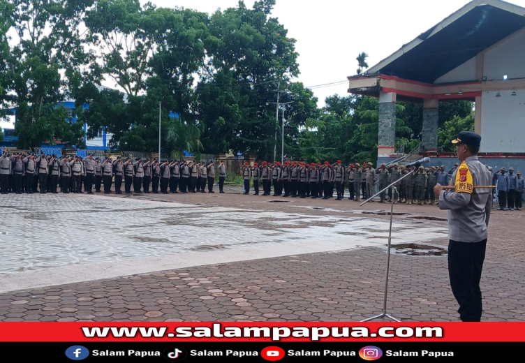 475 Personel TNI-Polri Siap Amankan Distribusi Logistik Dan TPS Pilkada Di 18 Distrik