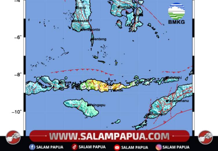 Gempa M7,7 Guncang Nagekeo, BMKG Nyatakan Peringatan Tsunami Berakhir
