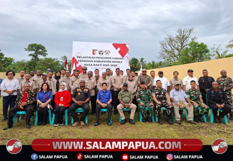 Ananias Faot Dan Kompol Umbu Nahkodai Perbakin Cabang Mimika