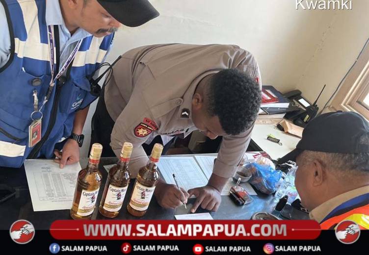 Polisi Dan Avsec Mozes Kilangin Gagalkan Penyelundupan Miras Ilegal Ke Ilaga