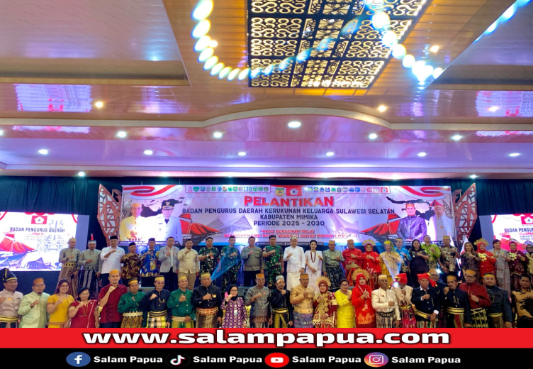 Iwan Anwar Resmi Dilantik Sebagai Ketua KKSS Mimika Periode 2025-2030