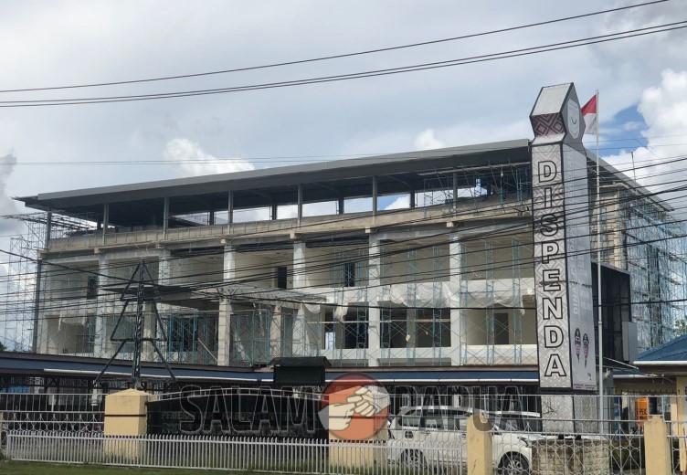 Pembangunan Kantor Bapenda Mimika Sudah 70 Persen Dengan Total Anggaran Rp 56 Miliar