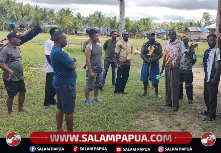 Satgas TMMD Tinjau Dan Ukur Gereja Santo Klemens, Awali Rehab Di Keakwa