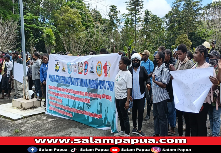 OKP Di Timika Tuntut Tes CPNS 2024 100 Persen OAP