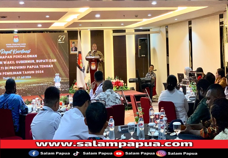 KPU Papua Tengah Gelar Rakor Tahapan Pencalonan Kepala Daerah Pada Pilkada Serentak 2024