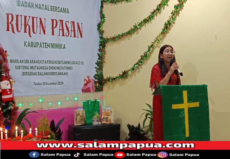 Rukun Pasan Mimika Gelar Ibadah Natal Bersama, Tetap Bersatu Dan Berdampak Luas
