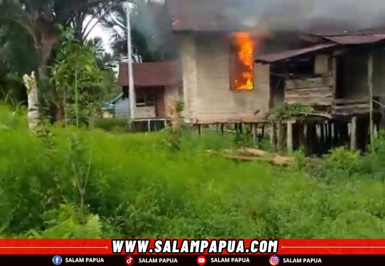 KKB Tembak Dan Bakar Rumah Warga Sipil Di Asmat