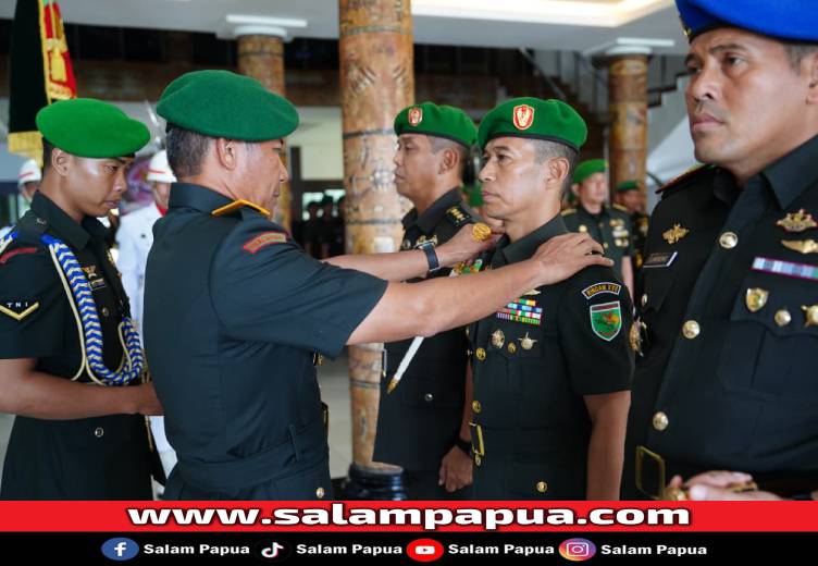 Pangdam XVII/Cenderawasih Pimpin Sertijab Sejumlah Pejabat Utama Kodam