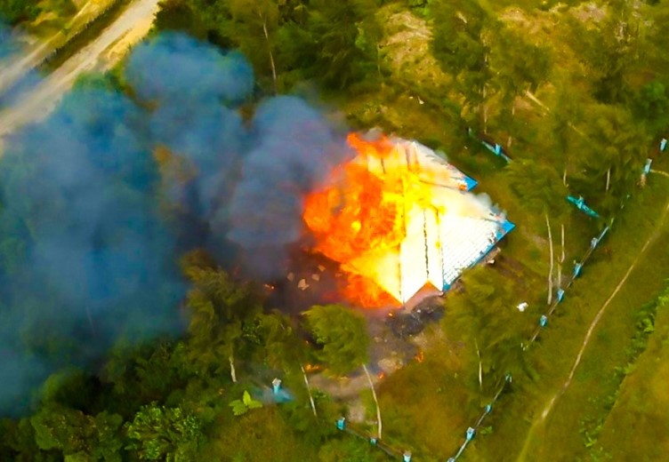 KKB Bakar Rumah Dinas ASN Pemkab Intan Jaya