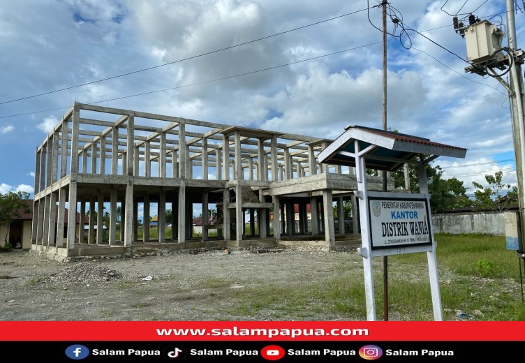 Progres Pembangunan Kantor Baru Distrik Wania Sudah 40 Persen, Tahun Ini Selesai