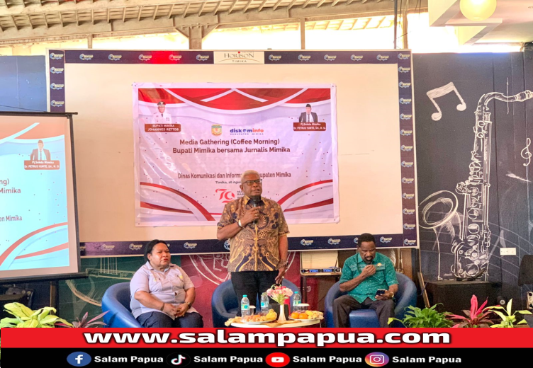 Coffee Morning Bersama Jurnalis, Bupati Rettob Ingatkan Wartawan Tingkatkan Inovasi