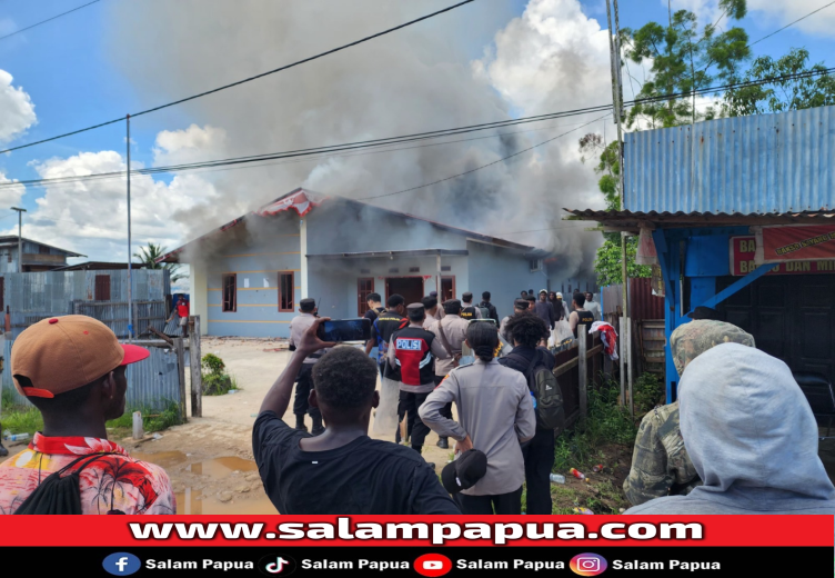 Ini Penyebab Pembakaran Kantor BKPSDM Mappi Oleh Beberapa Oknum Masyarakat