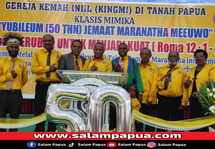 Dengan Tema �Berubah Untuk Menjadi Kuat�, GKI Kingmi Jemaat Maranatha Klasis Mimika Rayakan HUT Ke-50 Tahun
