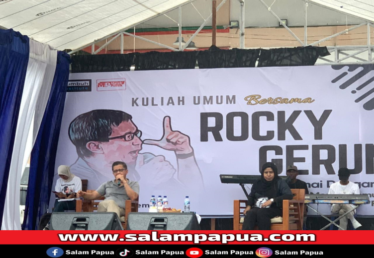 Rocky Gerung: Anak Muda Mimika Harus Masif Dalam Politik