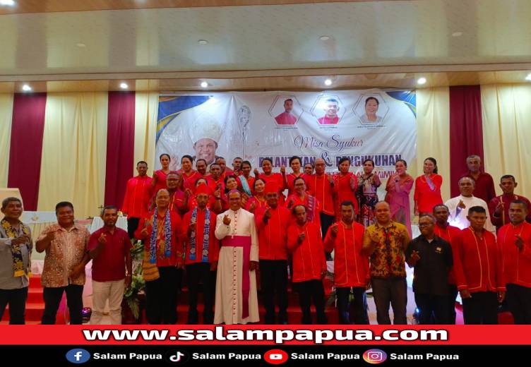 Kerukunan Warga Ohoi Waur Mimika Gelar Misa Syukur Dan Pelantikan Pengurus Periode 2025�2030