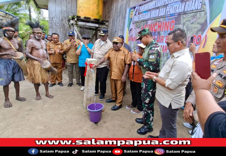Bupati Dan Wabup Mimika Resmikan Fasilitas Air Bersih Di Mupruka, Layani 99 Sambungan Rumah