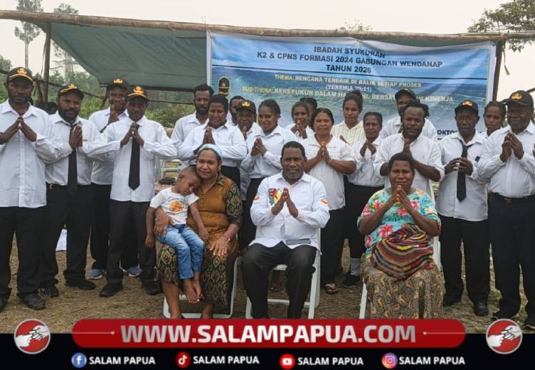 Syukuran PNS K2 Dan CPNS Formasi 2024 Nduga, Bupati Yoas Beon: Utamakan Pelayanan, Bukan Jabatan