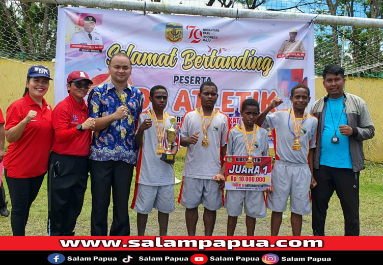 Grup Putra SATP Juarai Lomba Atletik Tingkat SD Se-Mimika