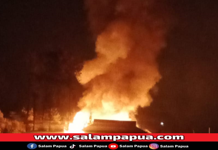 KKB Bakar Gedung SMP Di Distrik Sinak, Aparat Lakukan Pengejaran