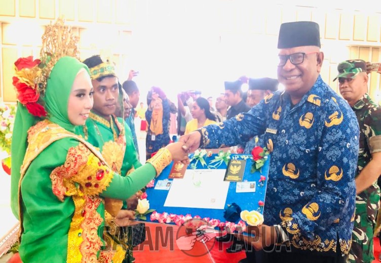 Peringati HUT KORPRI Ke-52, Pemkab Mimika Gelar Pelayanan Terpadu Isbath Dan Nikah Massal