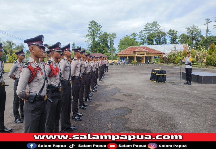 50 Bintara SPN Jayapura Laksanakan Diktukba Di Polres Mimika