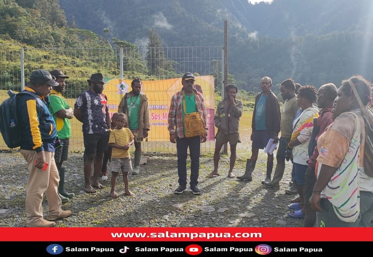 Ketua DPRD Mimika Gelar Reses Dan Tinjau Pembangunan Klinik Di Kampung Angogin Tembagapura