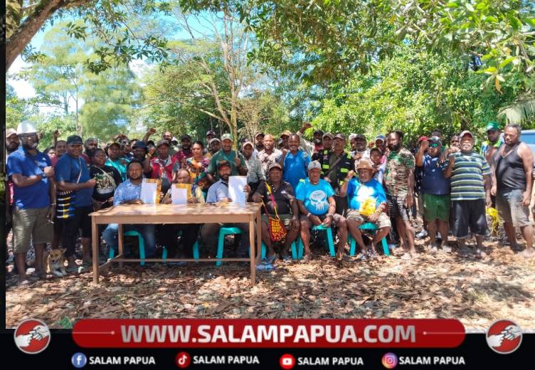 Enam Kepala Kampung Teken Pembentukan Tim Pemekaran Distrik Tsinga