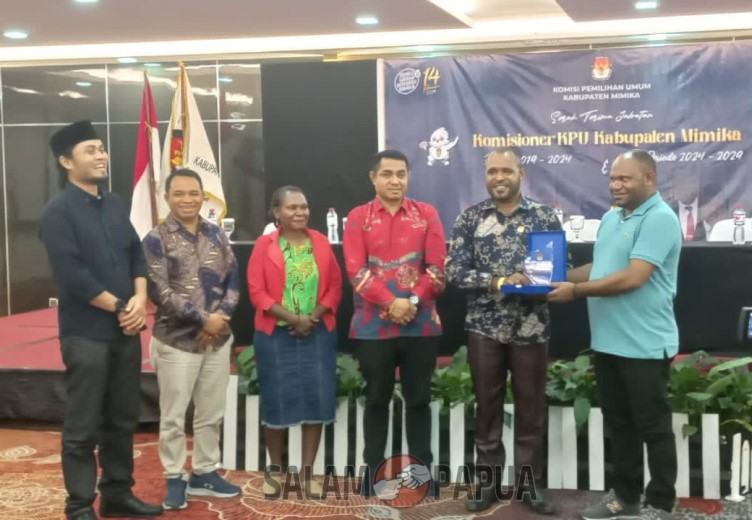 KPU Mimika Gelar Sertijab Dan Pisah-Sambut Komisioner