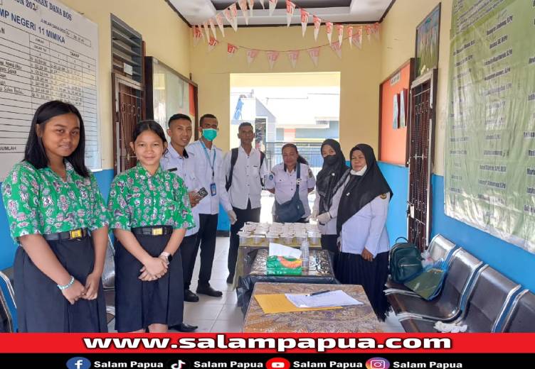 Deteksi Dini, BNN Mimika Periksa Urine 900 Siswa Dari 9 Sekolah