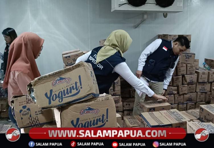 Antisipasi Pangan Kedaluwarsa, Loka POM Sidak Gudang Distributor Di Mimika