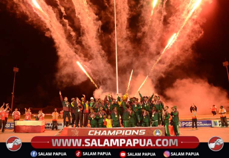 Menang Drama Penalti, Wamena United Juara Liga 4 Papua Pegunungan 2025/2026