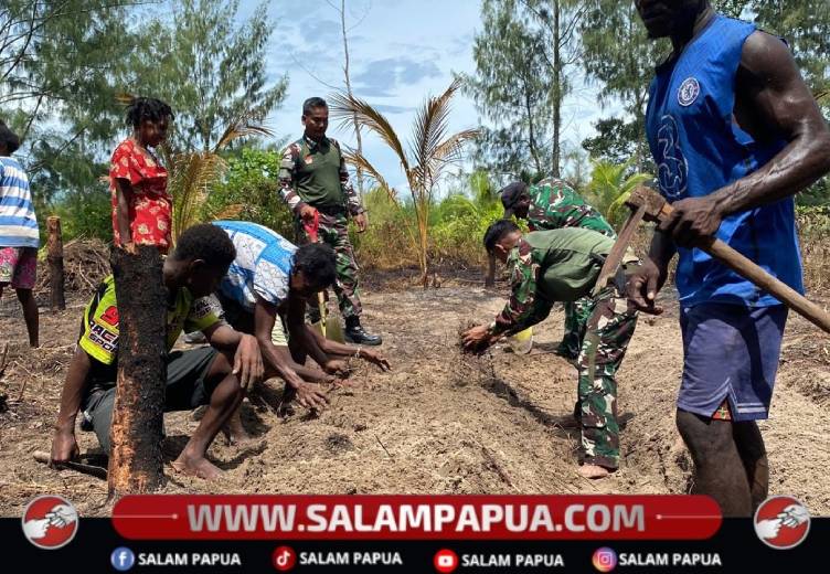 Bedengan Rampung, Lahan TMMD Di Kampung Keakwa Siap Ditanami
