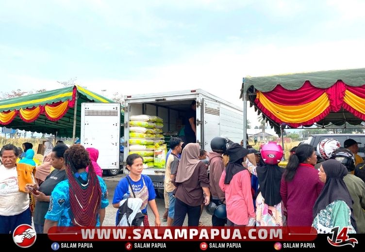 Jelang HUT Ke-81 RI, Pemprov Papua Tengah Gelar Gerakan Pangan Murah Di Nabire