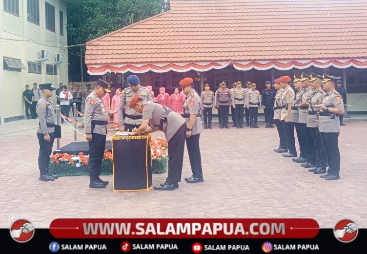 Kompol Piter Kendek Resmi Jabat Kapolres Dogiyai
