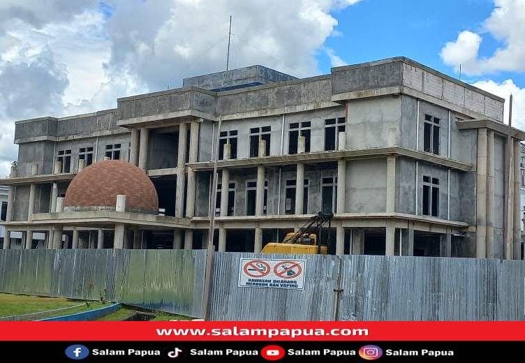 Habiskan Anggaran Rp 33 Miliar, Pembangunan Gedung A Puspem Mimika Rampung Tahun Ini