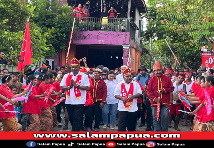 Warga Ohoi Ngefuit Dukung JOEL 100 Persen, Emanuel Kemong Diangkat Jadi Anak Adat