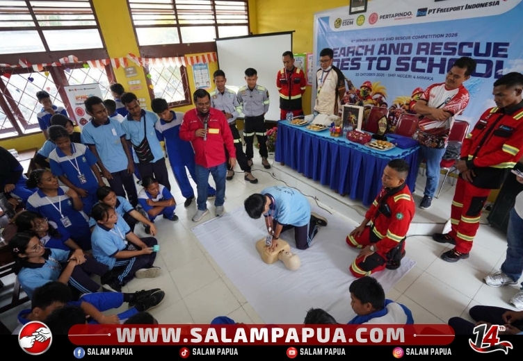 Safety Goes To School IFRC 2026: 1.000 Pelajar Mimika Dibekali Budaya Keselamatan