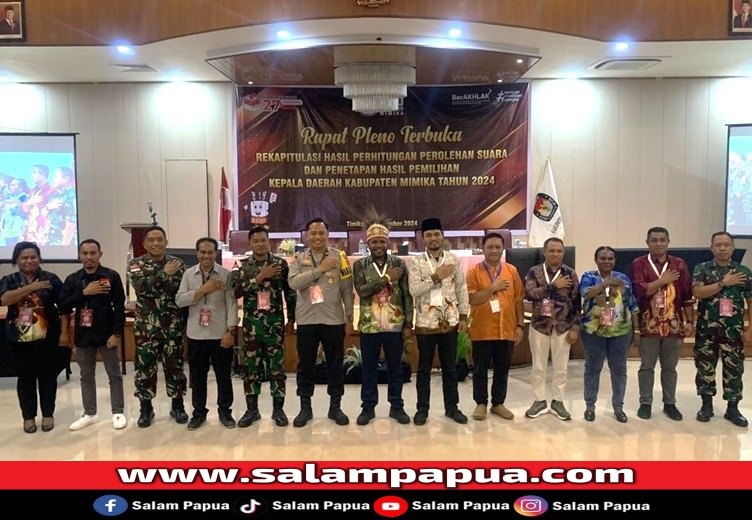 KPU Mimika Mulai Gelar Rapat Pleno Rekapitulasi Suara Pilkada Tingkat Kabupaten