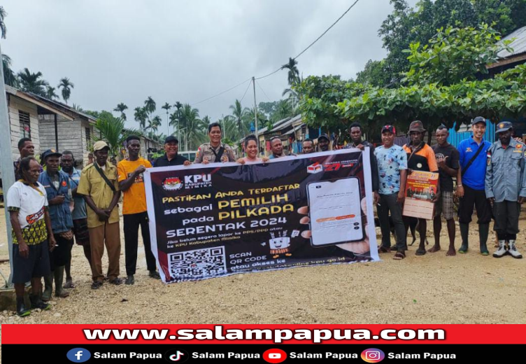 Situasi Aman, Polsek Mimika Barat Jauh Kawal Sosialisasi Pilkada Oleh PPD