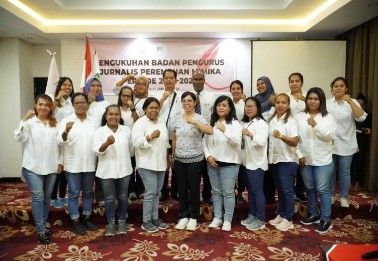 Organisasi Jurnalis Perempuan Mimika Resmi Dilantik