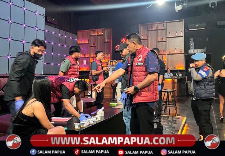 Razia Mendadak Di Bar Timika, Satu Pramuria Terindikasi Positif Narkoba