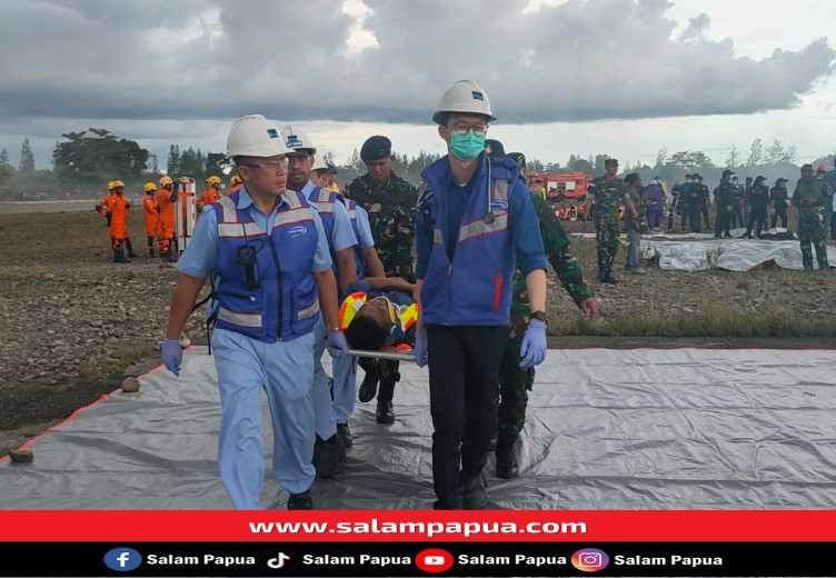 Avco Bersama Freeport Dan Stakeholder Lainnya Gelar Latihan Penanggulangan Keadaan Darurat Bandara Mozes Kilangin Timika
