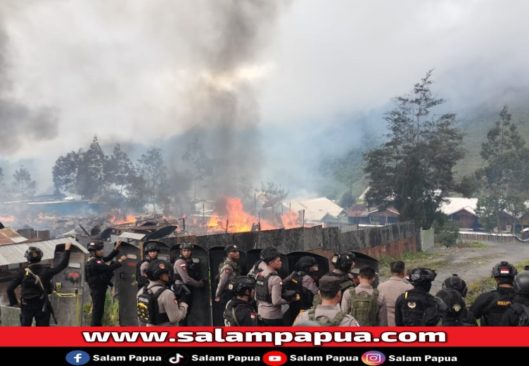 Aksi Saling Serang Warnai Hari Pencoblosan Di Puncak Jaya