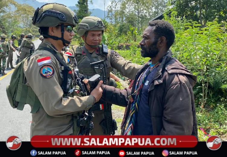 Patroli Gabungan Satgas ODC Dan TNI Sapa Warga, Jaga Keamanan Di Muara