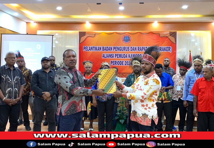 Aliansi Pemuda Kamoro Lantik Pengurus Periode 2024-2028, Rafael Taorekeyau Jadi Ketua