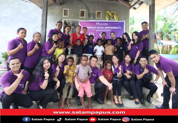 Menyambut Anniversary Ke-1, Hotel Swiss-Belinn Timika Gelar CSR Berbagi Kasih Ke Panti Pendampingan Cinta Kasih Hulda