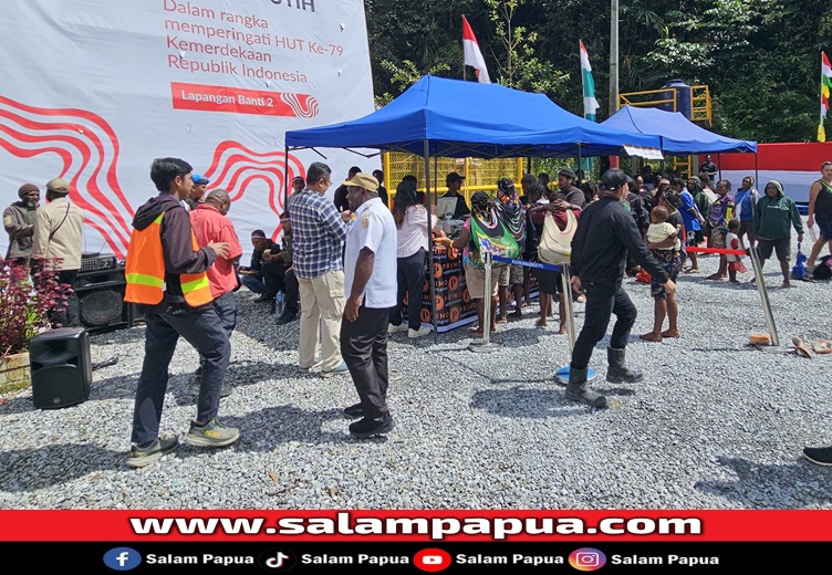 Sambut HUT Ke-79 RI, Antusiasme Dan Kemeriahan Warga Warnai Bazar Freeport Indonesia Di Waa-Banti