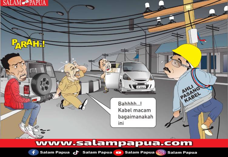 Kota Timika Dan Kabel Berseliweran: Wajah Kota Yang Terabaikan
