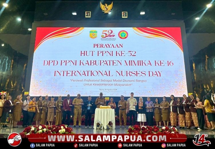 Rayakan HUT Ke-52 PPNI, Bupati Mimika: Perawat Garda Terdepan, Pilar Utama Membangun Mimika Sehat Dan Cerdas